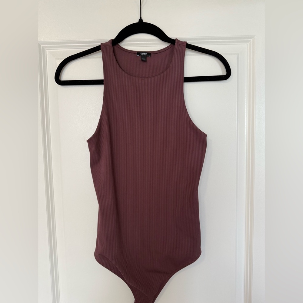 Express Body Contour Ribbed Bodysuitt